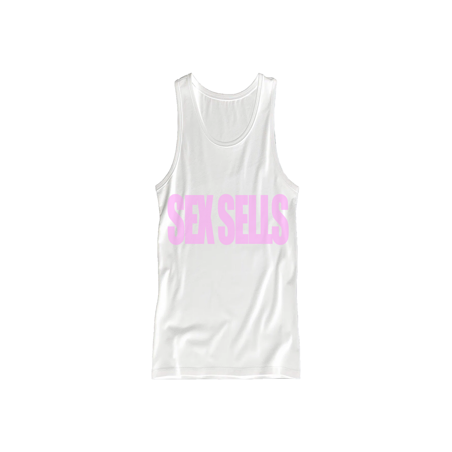 PINK ON WHITE TANK