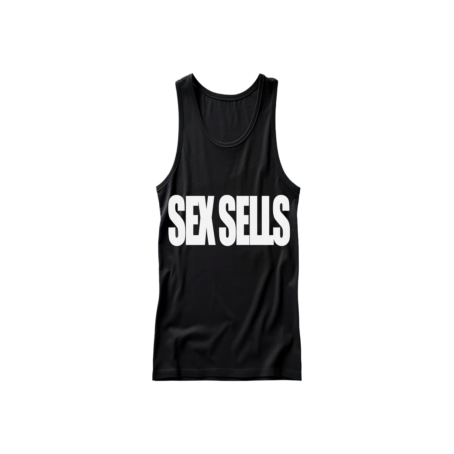 WHITE ON BLACK TANK