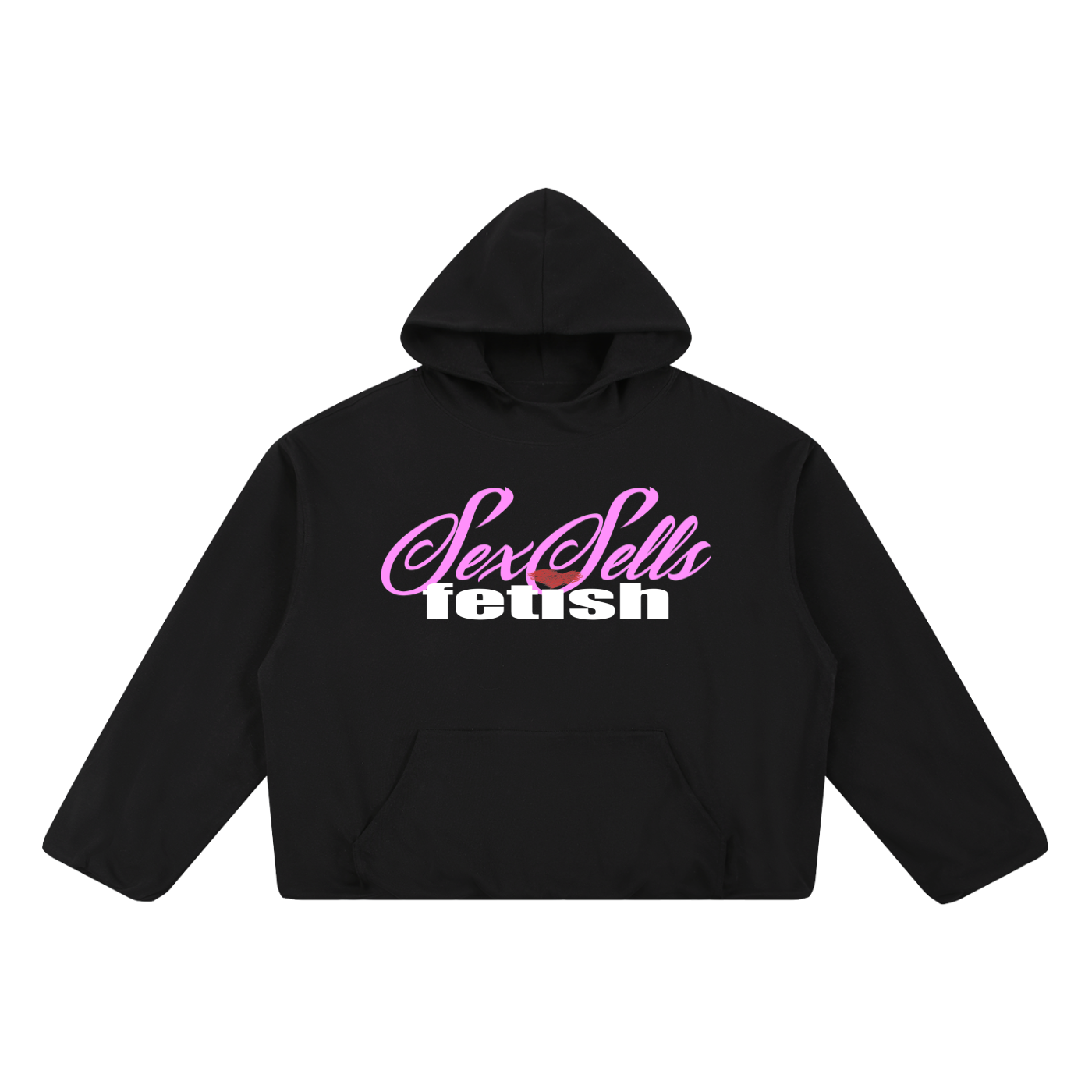 BOXYGATHERHEMHOODIE_BLACK